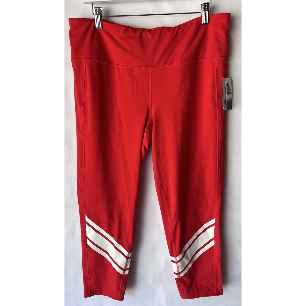 DSG Women's 7/8 Cropped Leggings Size‎ XL Red High Rise